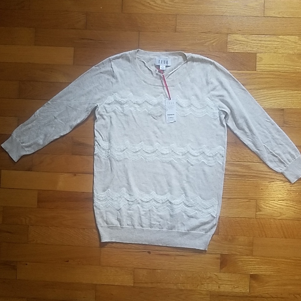 Elle lace front sweater